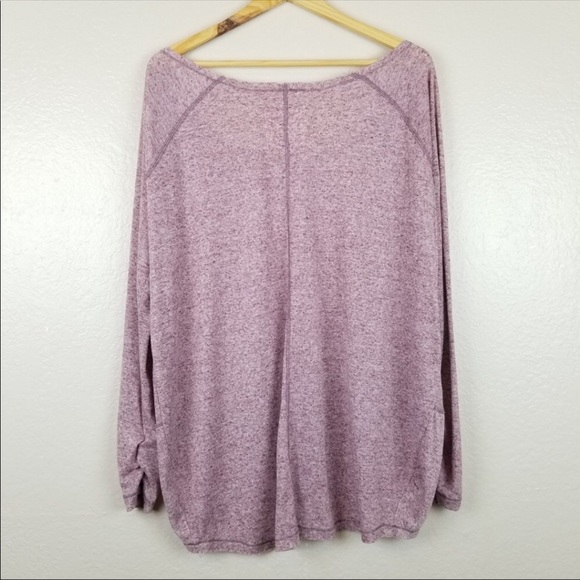 Free People Scoop Neck Long Sleeve Shirt - Picture 3 of 5
